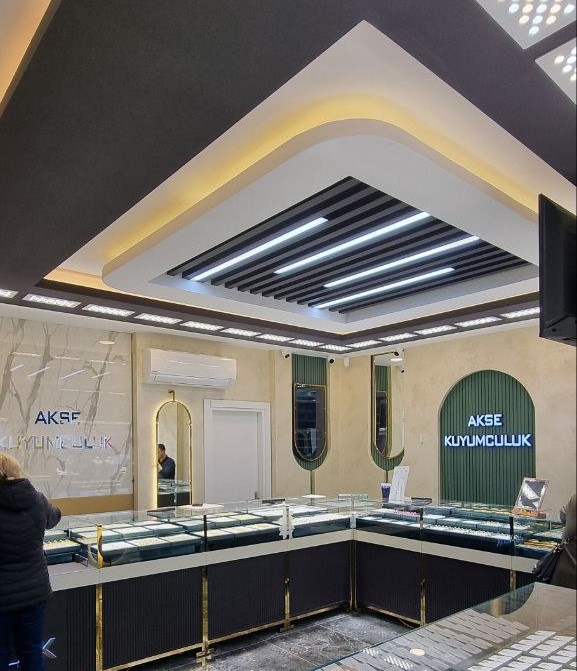 Akse Kuyumculuk mağaza tasarımı